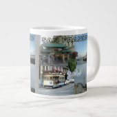 San Francisco Collage Jumbo-Tasse (Vorderseite Rechts)