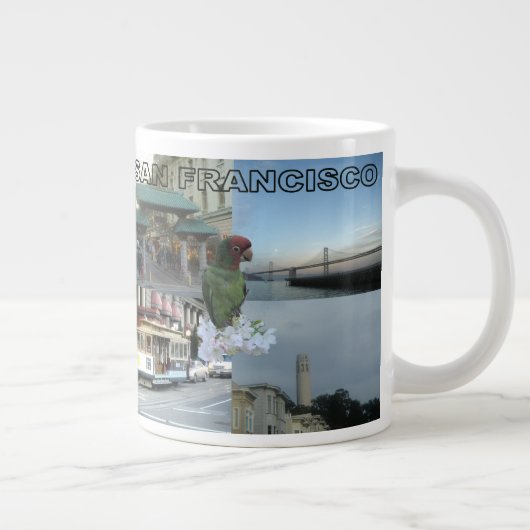 San Francisco Collage Jumbo-Tasse (Rechts)