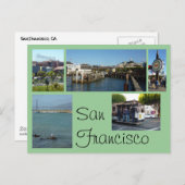 San Francisco Collage Postkarte (Vorne/Hinten)