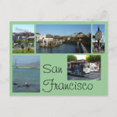 San Francisco Collage Postkarte (Vorderseite)