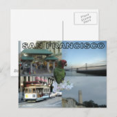 San Francisco Collage Postkarte (Vorne/Hinten)