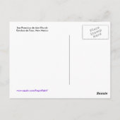 San Francisco de Asis Church Postcard Postkarte (Rückseite)