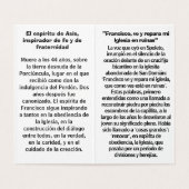 San Francisco de Asis Folded Card (Innenseite Aufgefaltet)