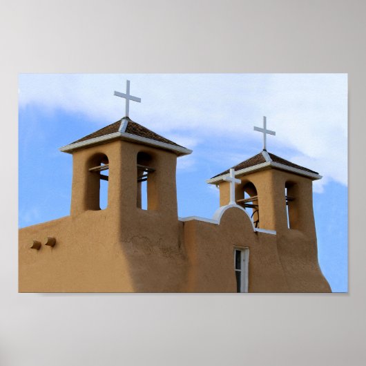 San Francisco de Asis Mission Bell Towers, Taos Poster (Vorne)