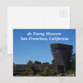 San Francisco de Young Museum #1-2 Postcard Postkarte (Vorne/Hinten)