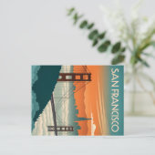 San Francisco: Der misty Charme des Golden Gate Postkarte (Stehend Vorderseite)