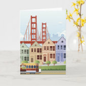 San Francisco | die gemalten Damen Karte (Gelbe Blume)