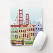 San Francisco | die gemalten Damen Mousepad (Mit Mouse)
