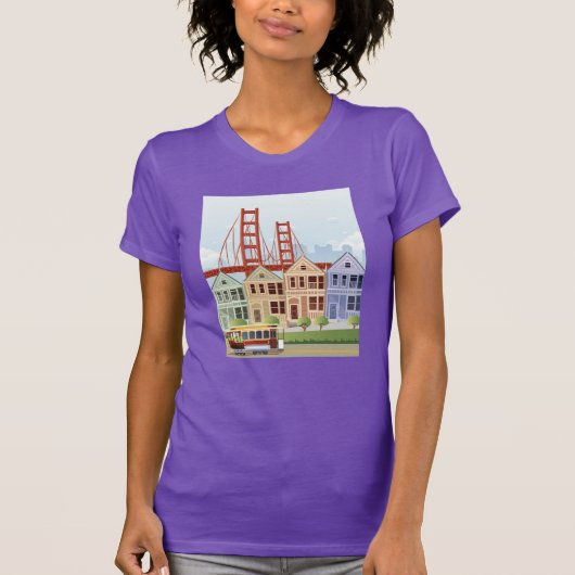 San Francisco | die gemalten Damen T-Shirt (Vorderseite)