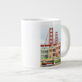 San Francisco| Die gestrichenen Damen Jumbo-Tasse (Vorderseite Rechts)