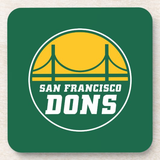 San Francisco Dons Getränkeuntersetzer (Vorderseite)
