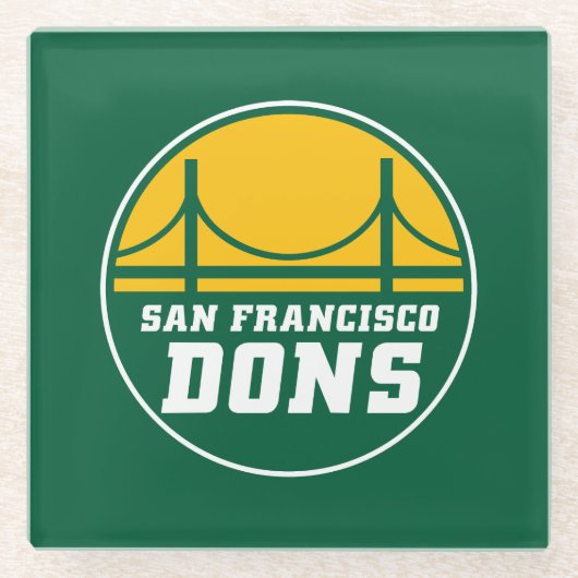 San Francisco Dons Glasuntersetzer (Vorderseite)