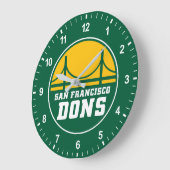 San Francisco Dons Große Wanduhr (Winkel)
