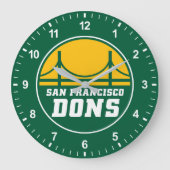 San Francisco Dons Große Wanduhr (Vorderseite)