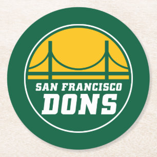 San Francisco Dons Runder Pappuntersetzer