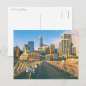 San Francisco Downtown Skyline Postkarte (Vorne/Hinten)