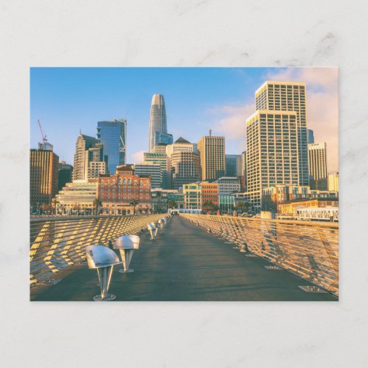 San Francisco Downtown Skyline Postkarte (Vorderseite)