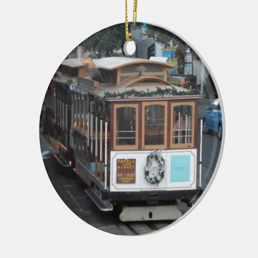 San Francisco Drahtseilbahn Keramikornament (Links)