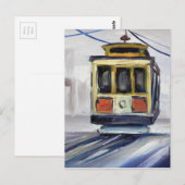 San Francisco Drahtseilbahn Postkarte (Vorne/Hinten)