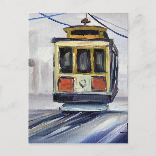San Francisco Drahtseilbahn Postkarte (Vorderseite)