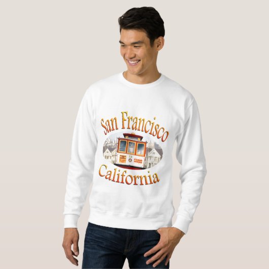 San Francisco Drahtseilbahn Sweatshirt (Vorne ganz)