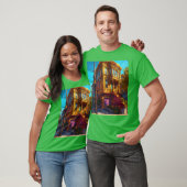 San Francisco Dreamscape Fire & Ice Line T-Shirt (Unisex)