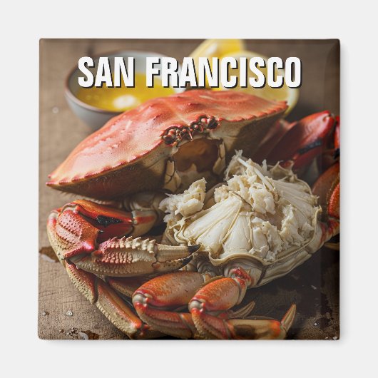 San Francisco Dungeness Crab Magnet (Vorne)