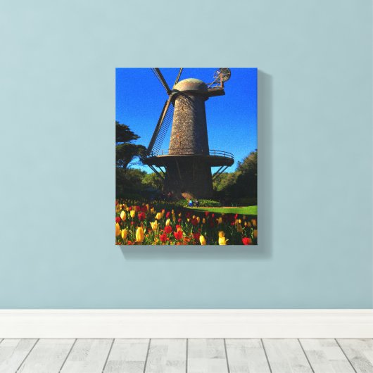 San Francisco Dutch Windmill #5 Canvas Print Leinwanddruck (Insitu (Holzboden))