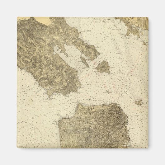 San Francisco Eingang, Kalifornien 2 Magnet (Vorne)