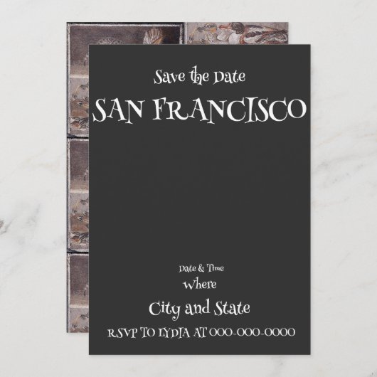 SAN FRANCISCO EINLADUNG (Vorne/Hinten)