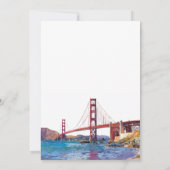 San Francisco Elopement Wedding Reception Einladung (Rückseite)