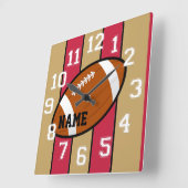 San Francisco färbt Fußball-Wanduhr Quadratische Wanduhr (Winkel)