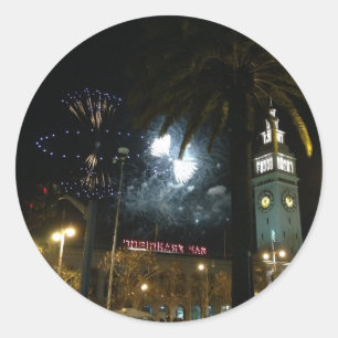 San Francisco Ferry Gebäude Fireworks Stickers