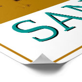 San Francisco Ferry Gebäude - Pop Art Poster (Ecke)