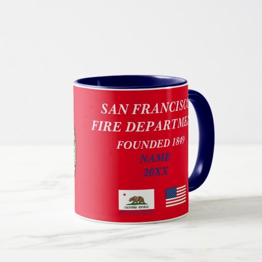 San Francisco Fire Geschenk Tasse (VorderseiteRechts)