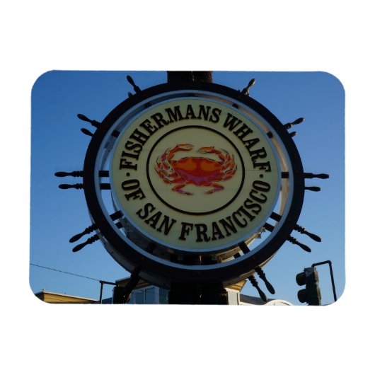 San Francisco Fishermans Wharf Foto Magnet (Horizontal)
