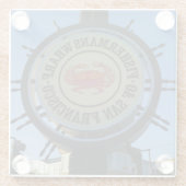 San Francisco Fishermans Wharf Glass Untersetzer (Rückseite)