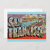 San Francisco Fisherman's Wharf Postkarte (Vorne/Hinten)