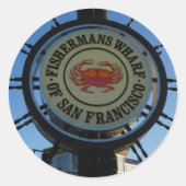 San Francisco Fishermans Wharf Stickers (Vorderseite)