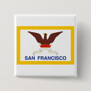 San Francisco-Flagge Button