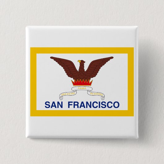 San Francisco Flagge Button (Vorderseite)