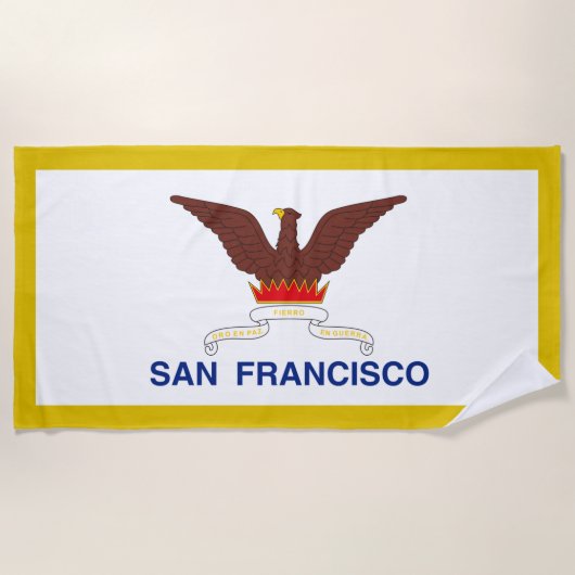 San Francisco Flagge Strandtuch (Vorderseite)