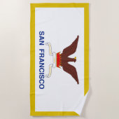 San Francisco Flagge Strandtuch (Vorderseite)