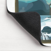 San Francisco Flight Reiseplakat Mousepad (Ecke)