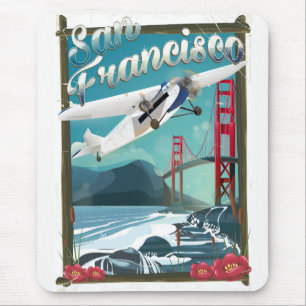 San Francisco Flight Reiseplakat Mousepad