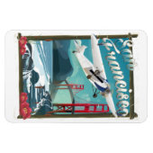 San Francisco Flug-Reiseplakat Magnet (Horizontal)