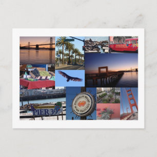 San Francisco Foto Collage Postkarte