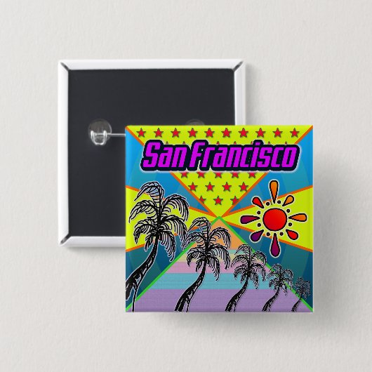 San Francisco Freedom Button (Vorne & Hinten)