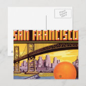 San Francisco-Früchte Postkarte (Vorne/Hinten)