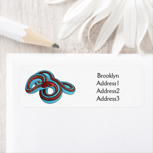 San Francisco Garter Schlange Cartoon Illustration (Insitu)